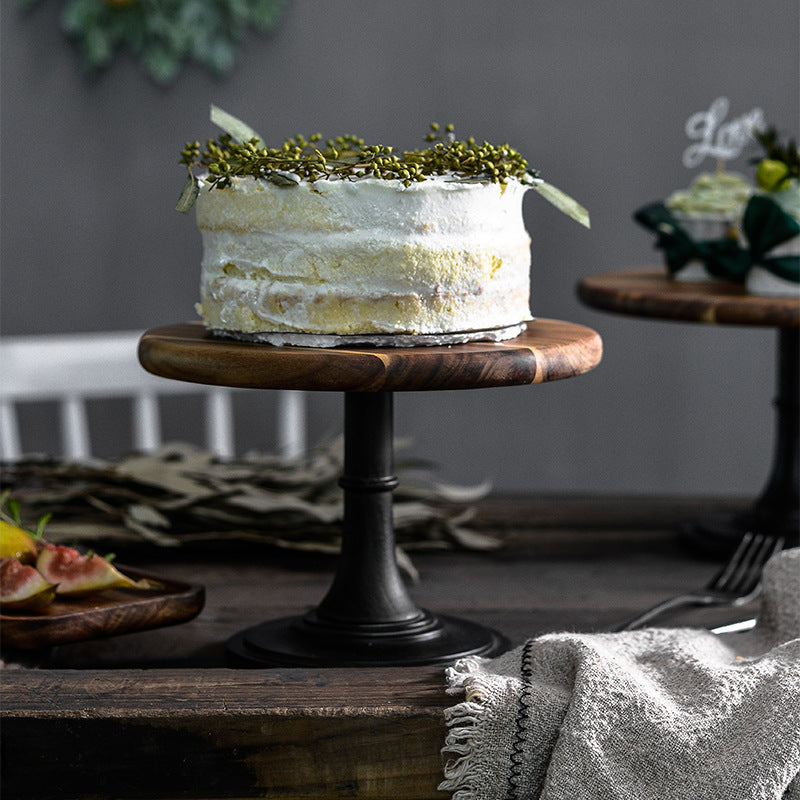 
                      
                        Wooden Dessert Cake Stand with Solid Tray
                      
                    