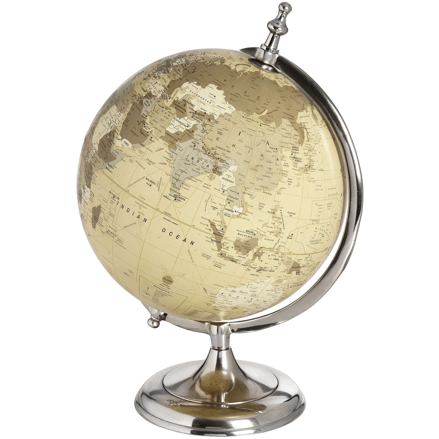 Globe de bureau Chrome