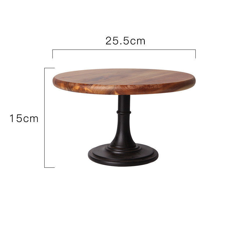 
                      
                        Wooden Dessert Cake Stand with Solid Tray
                      
                    