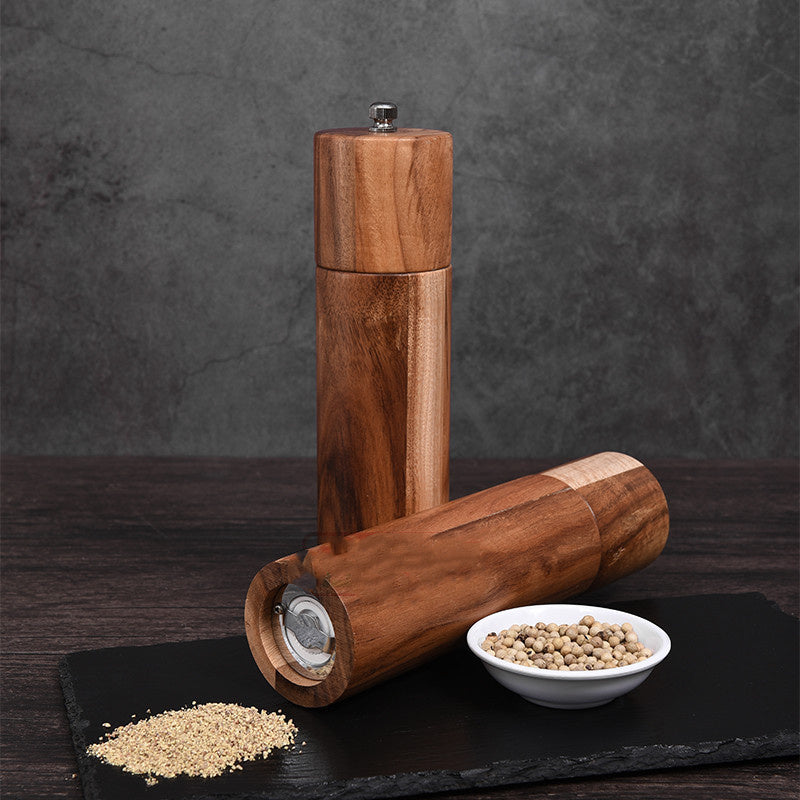 Tall Acacia Salt and Pepper Shaker Set