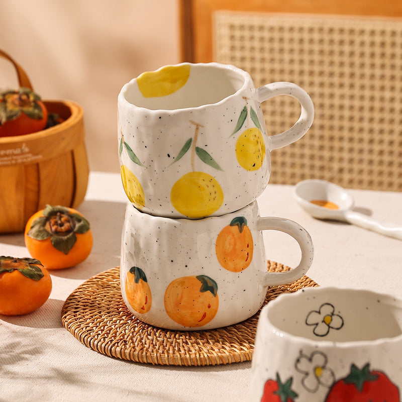 
                      
                        Hand Painted Ceramic Fruit Mugs
                      
                    