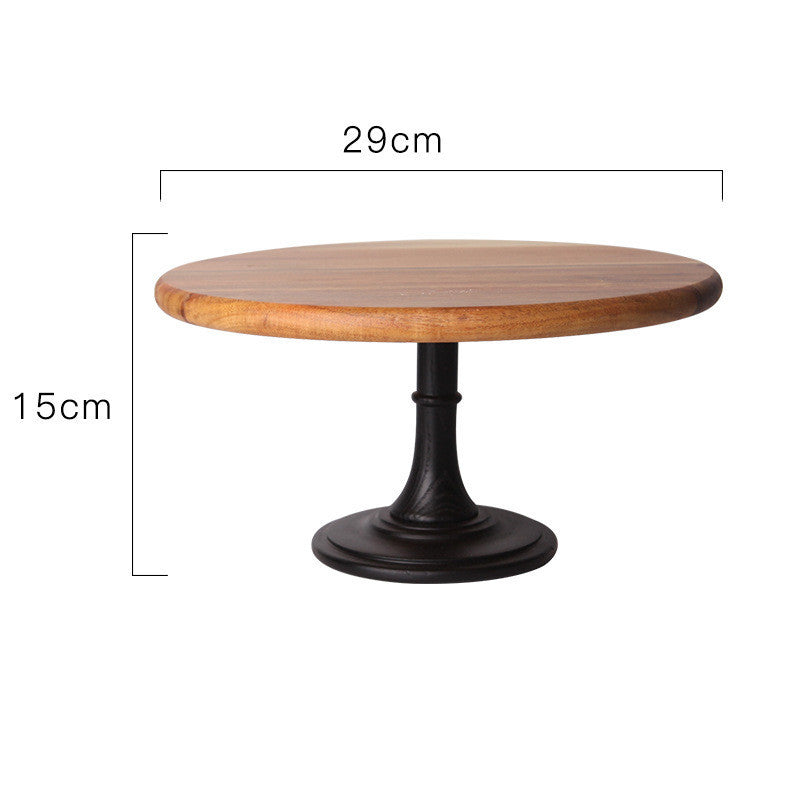 
                      
                        Wooden Dessert Cake Stand with Solid Tray
                      
                    