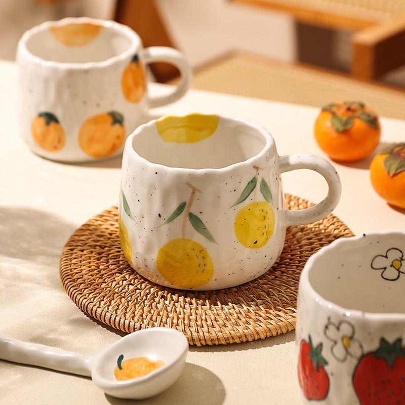 
                      
                        Hand Painted Ceramic Fruit Mugs
                      
                    