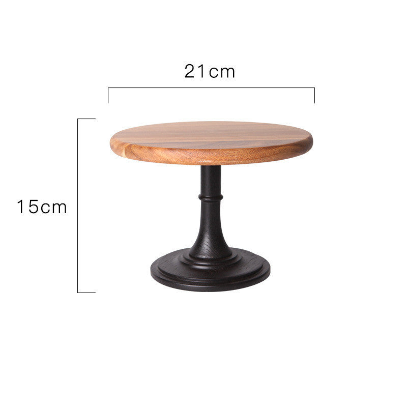 
                      
                        Wooden Dessert Cake Stand with Solid Tray
                      
                    