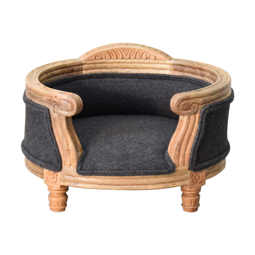 
                      
                        Carved Battleship Tweed Pet Bed
                      
                    