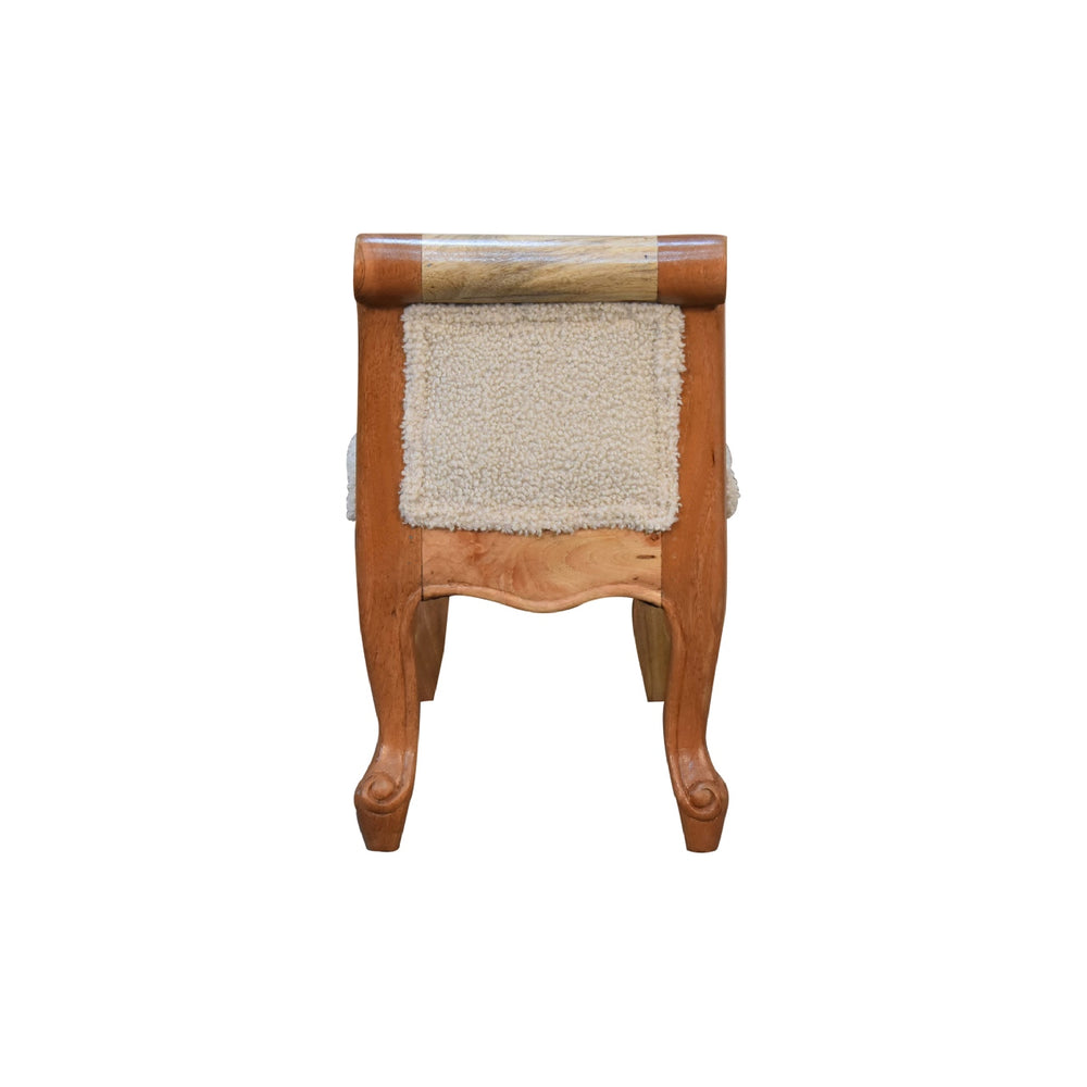 
                      
                        Cream Boucle French Style Bench
                      
                    