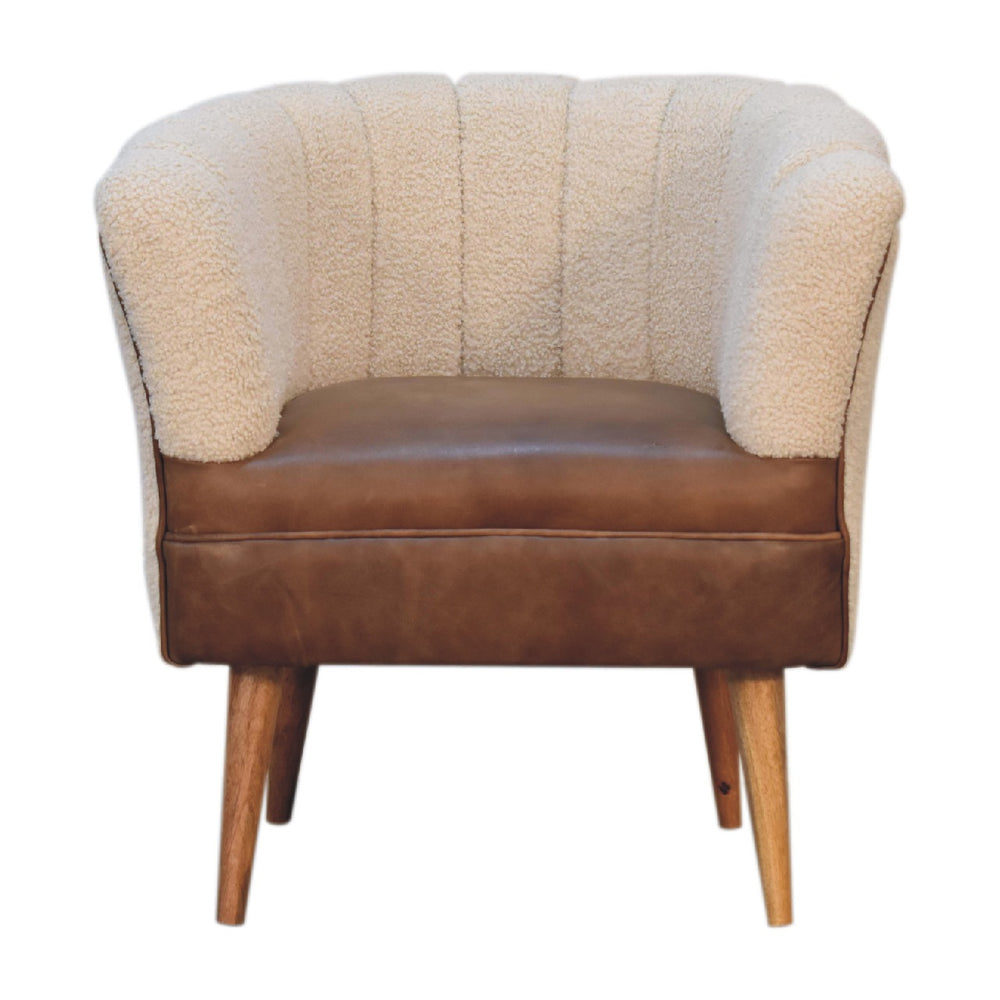 
                      
                        Boucle Cream Buffalo Chair
                      
                    