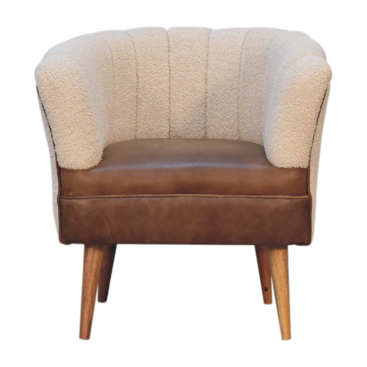 Boucle Cream Buffalo Chair