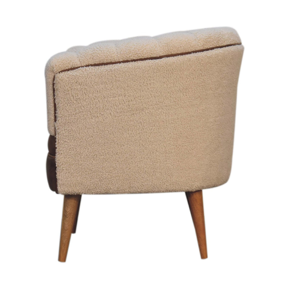 
                      
                        Boucle Cream Buffalo Chair
                      
                    