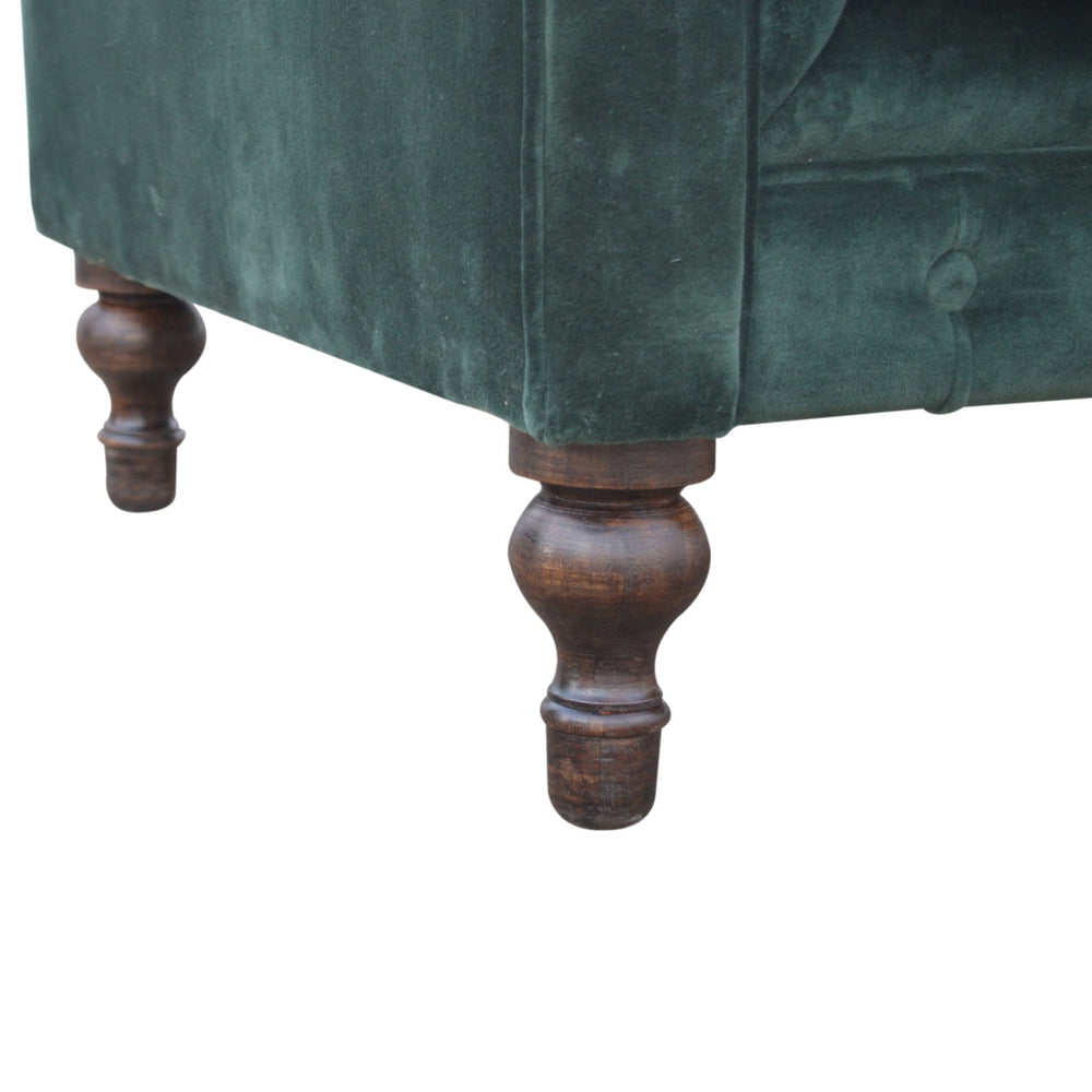 
                      
                        Emerald Green Velvet Chesterfield 2 Seat Sofa
                      
                    