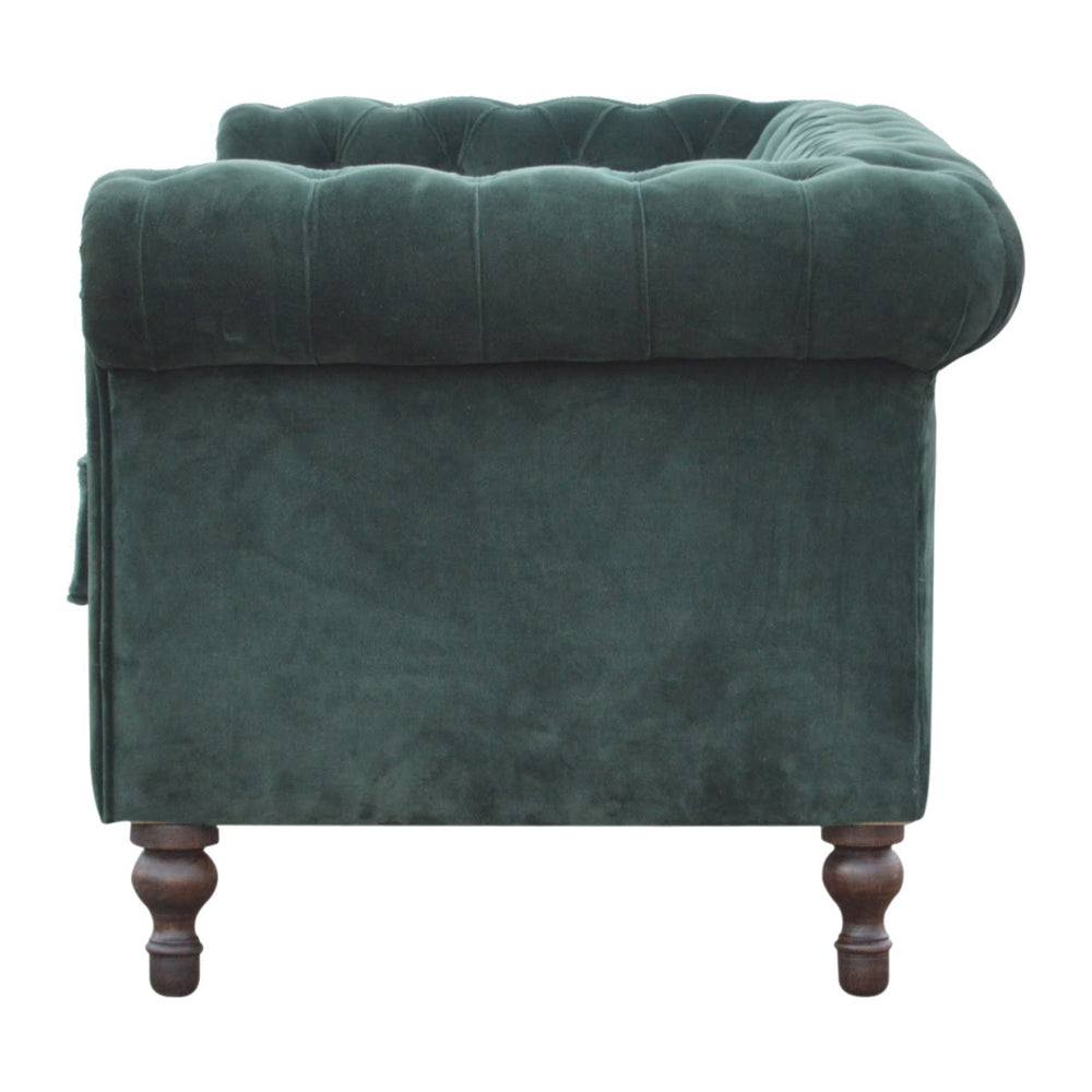 
                      
                        Emerald Green Velvet Chesterfield 2 Seat Sofa
                      
                    