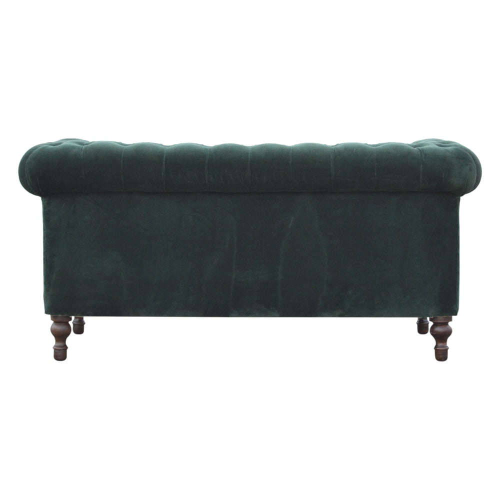 
                      
                        Emerald Green Velvet Chesterfield 2 Seat Sofa
                      
                    