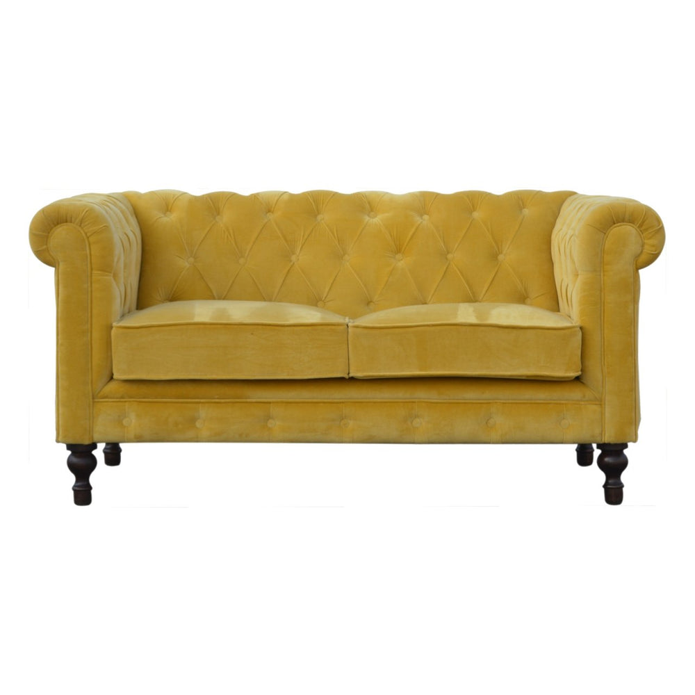 
                      
                        Mustard Velvet Chesterfield Sofa
                      
                    