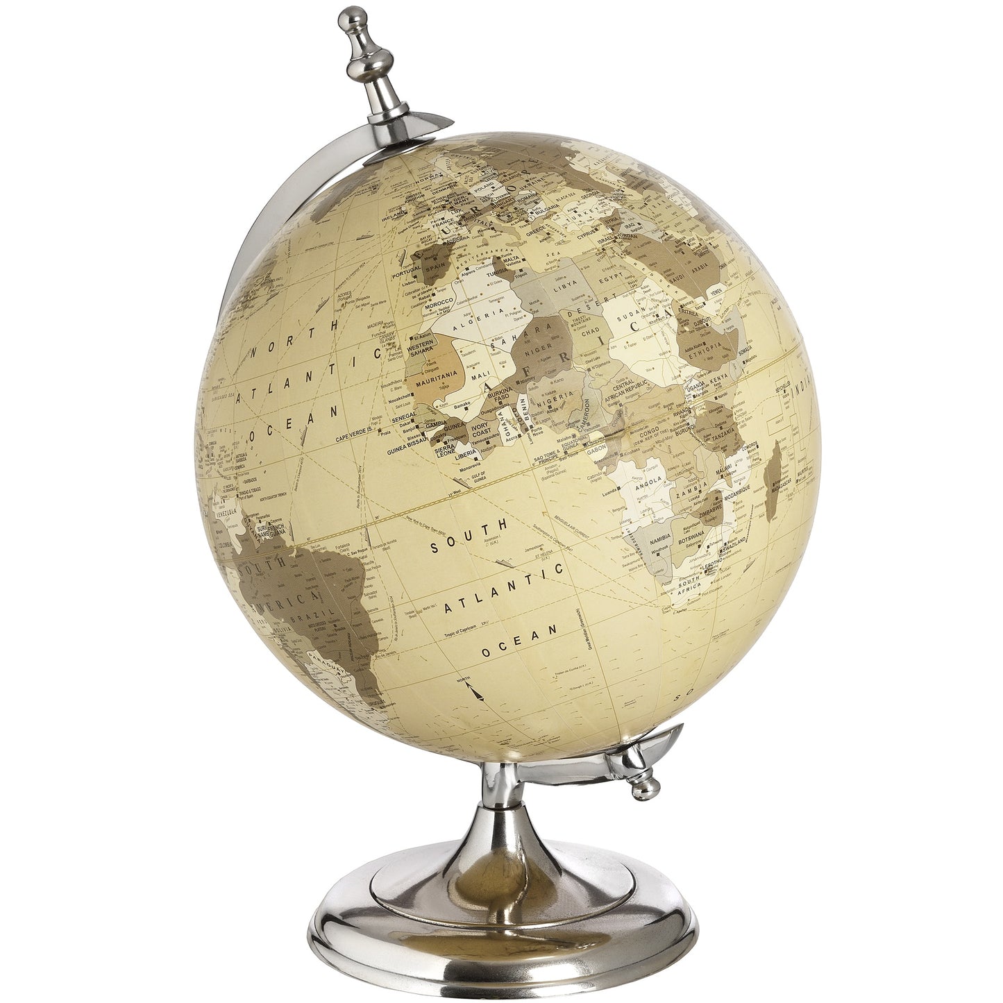 Globe de bureau Chrome