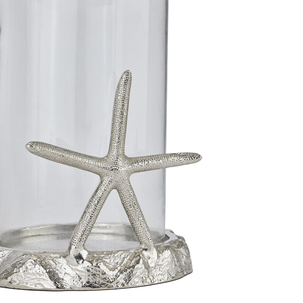 
                      
                        Silver Starfish Candle Hurricane Lantern
                      
                    