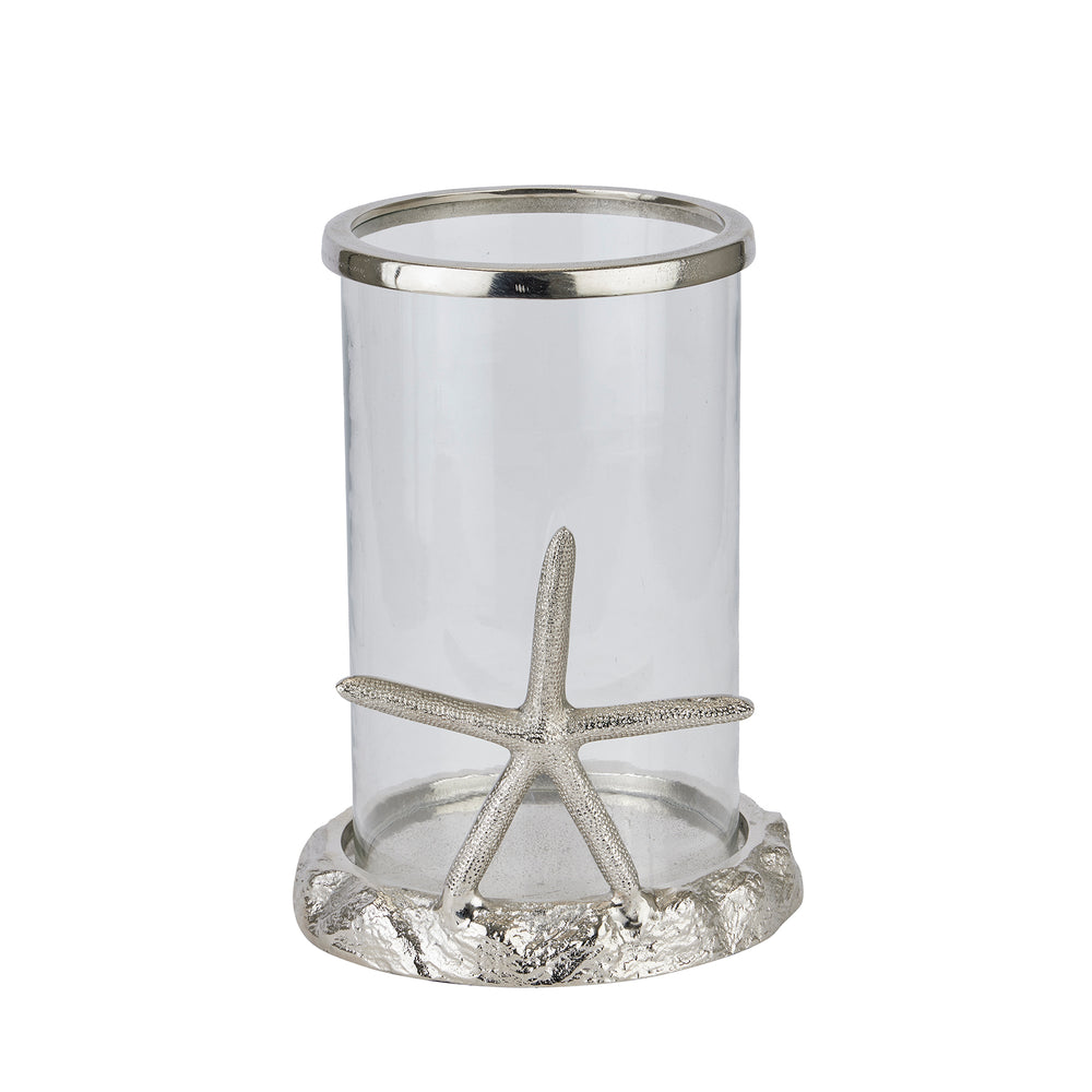 
                      
                        Silver Starfish Candle Hurricane Lantern
                      
                    