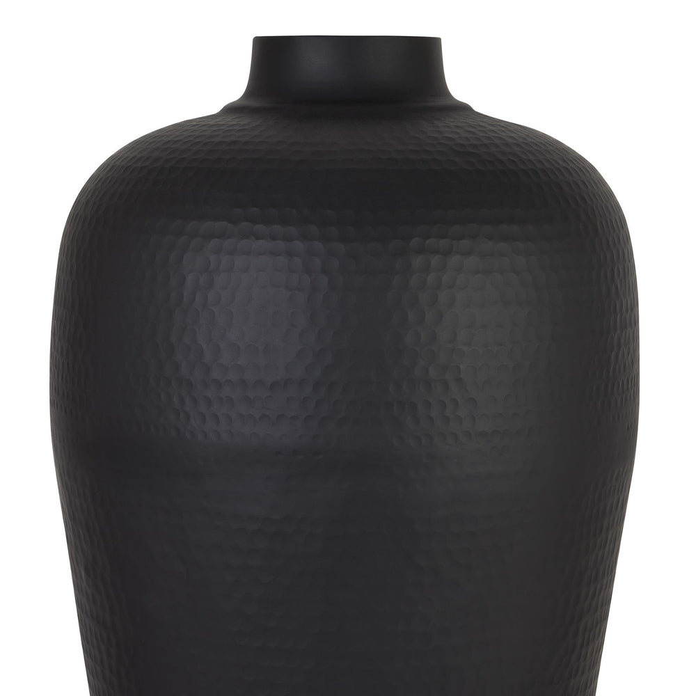 
                      
                        Matt Black Medium Hammered Vase Without Lid
                      
                    