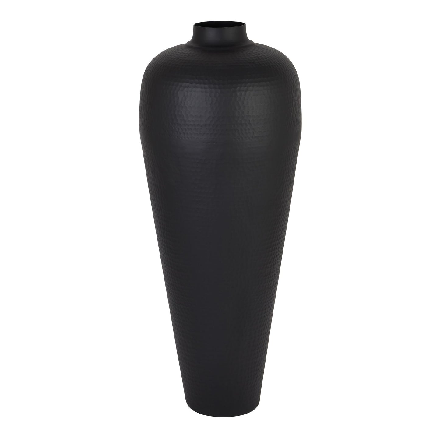 Vase martelé moyen noir mat sans couvercle