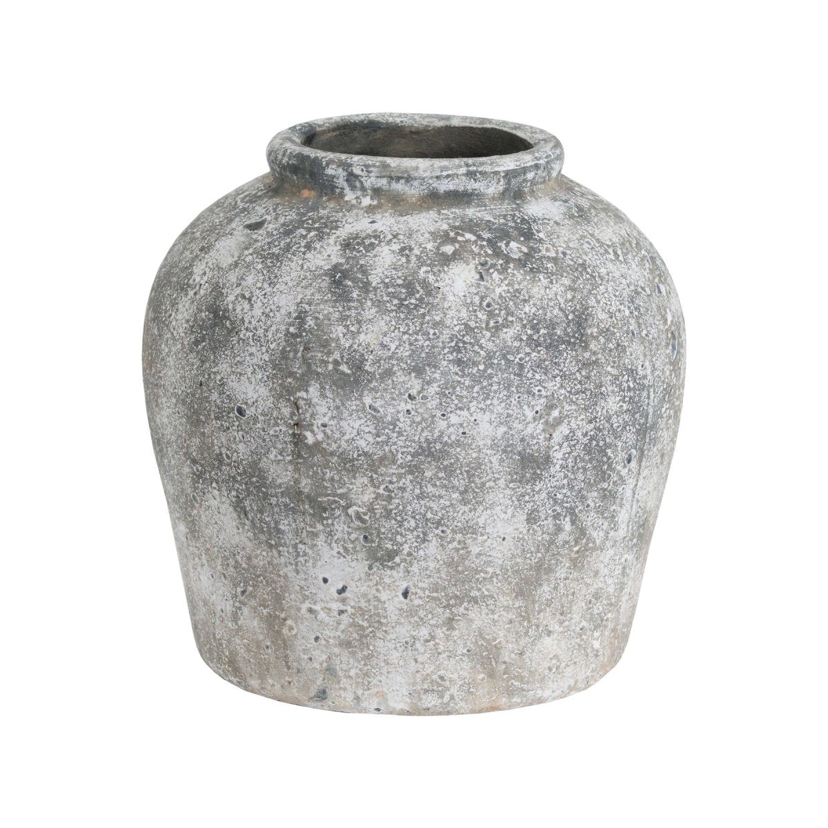 Aged Stone Ceramic Vase -