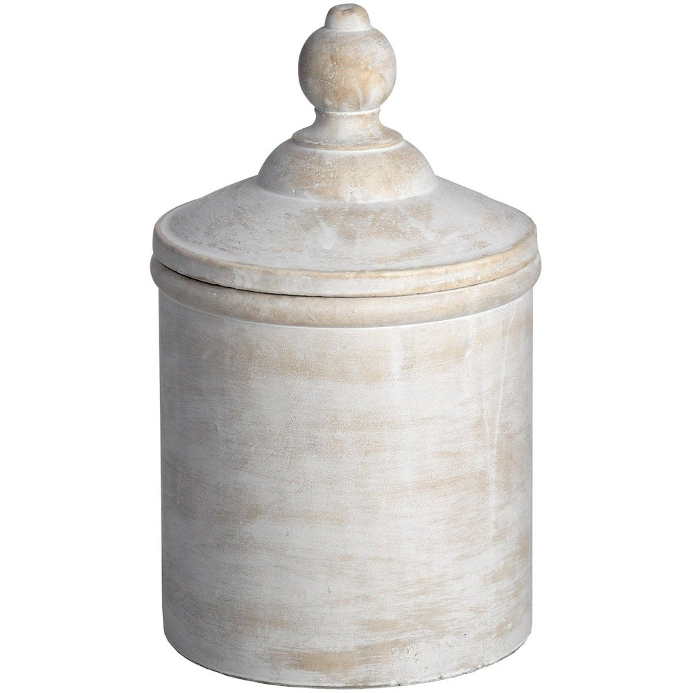 Antique White Cannister -