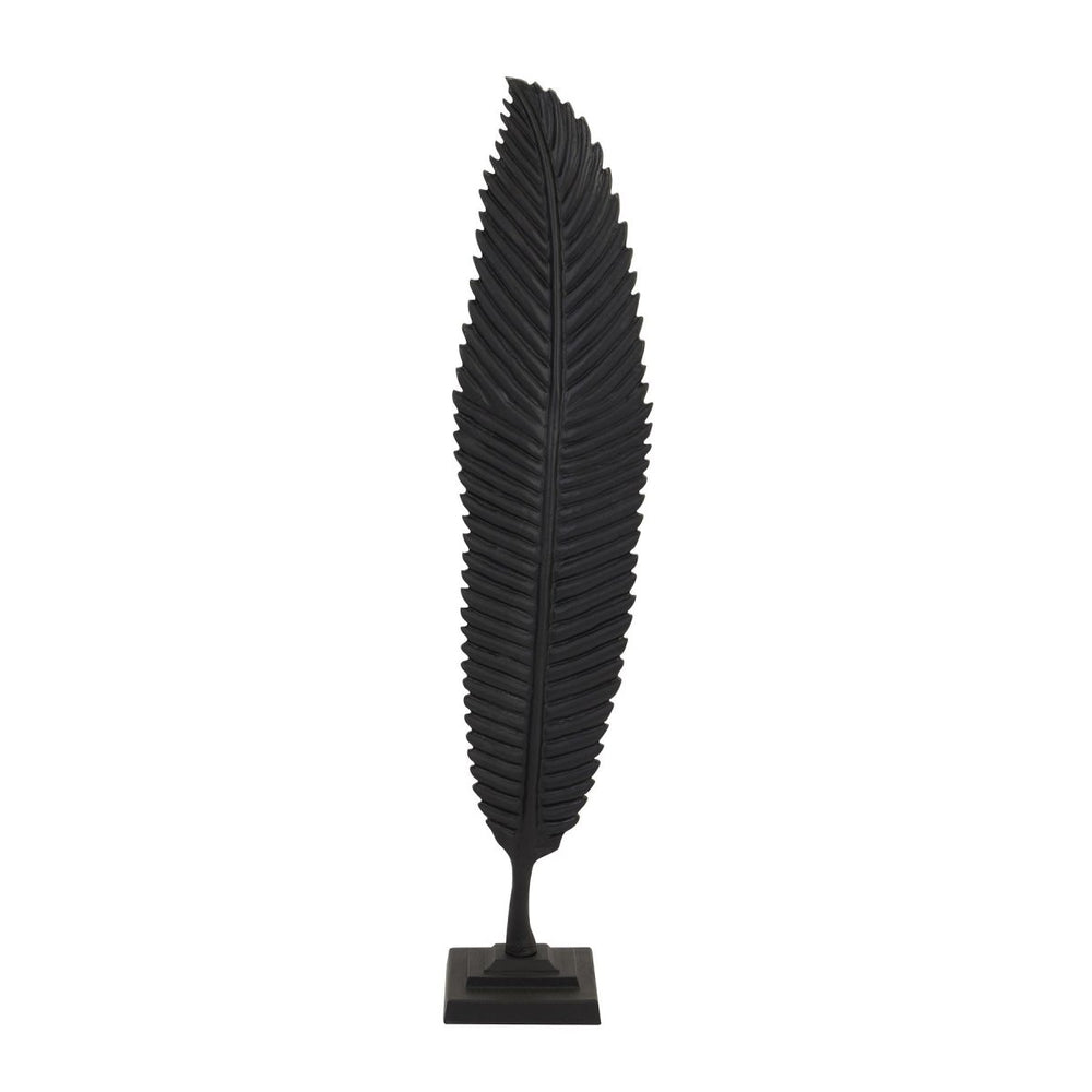 
                      
                        Black Cast Leaf Ornament -
                      
                    