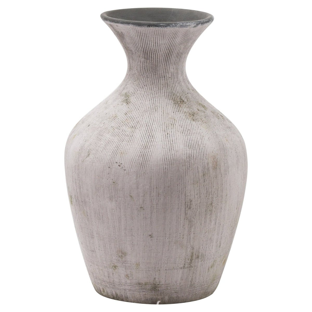 Bloomville Ellipse Stone Vase -