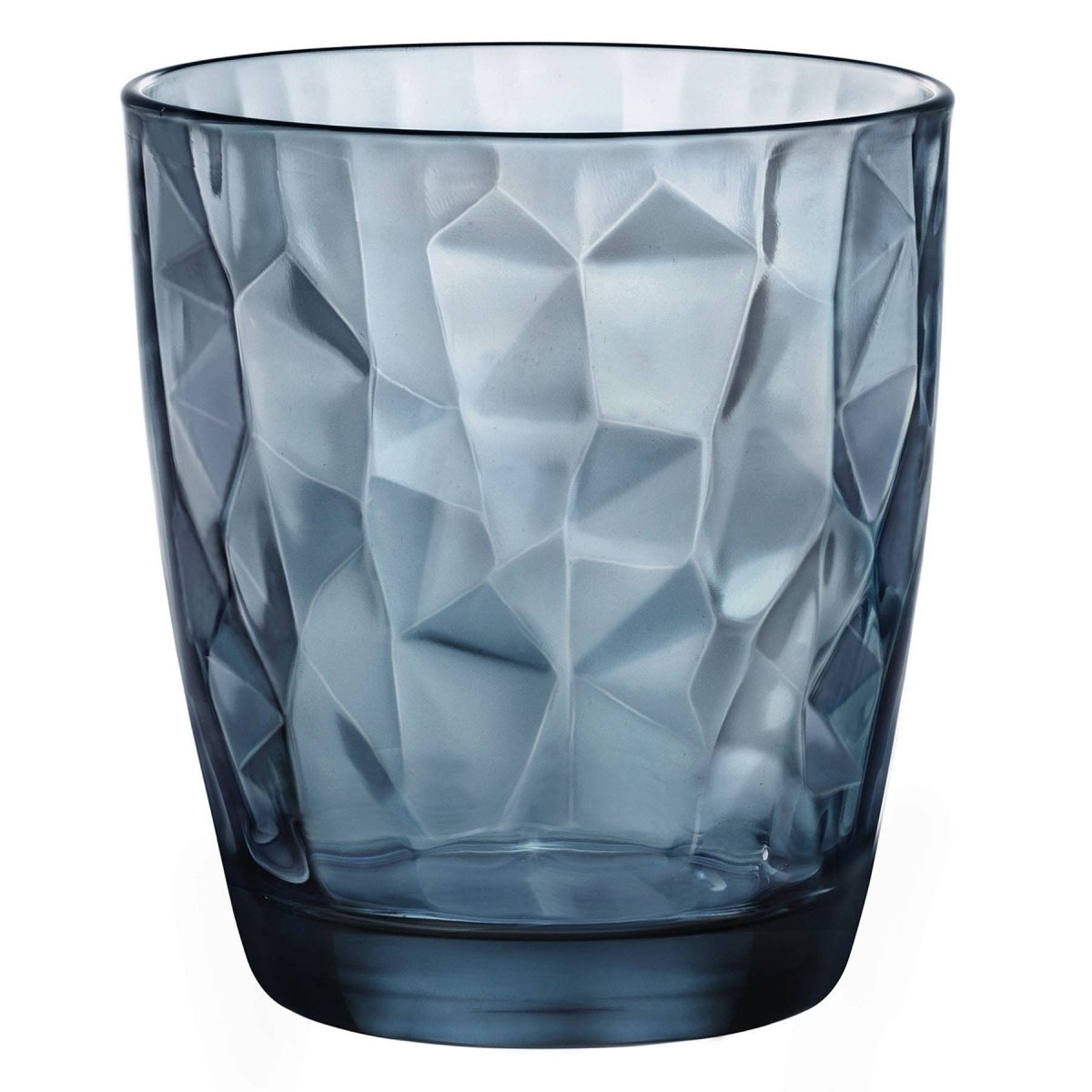 Bormioli Rocco Diamond: Blue Double Whiskey Glass - A Vintage Touch to Elegance -