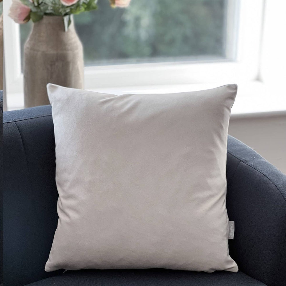 
                      
                        Celina Digby Luxury Super Soft Velvet Cushion in Cream: Unparalleled Comfort in 3 Sizes -
                      
                    