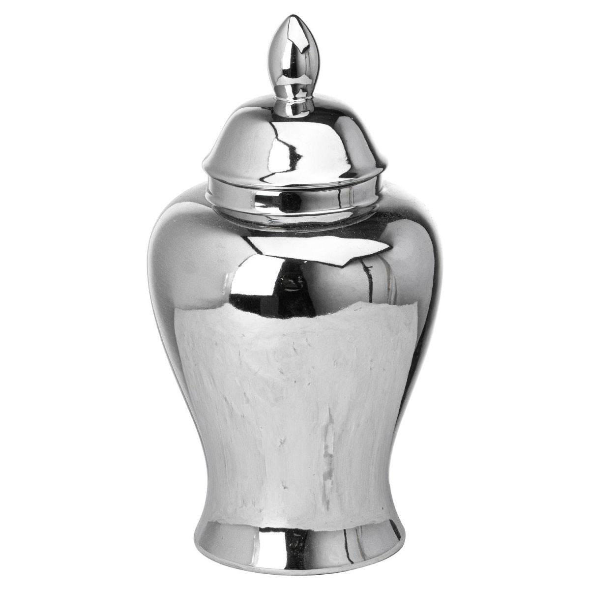 Chrome Ginger Jar -