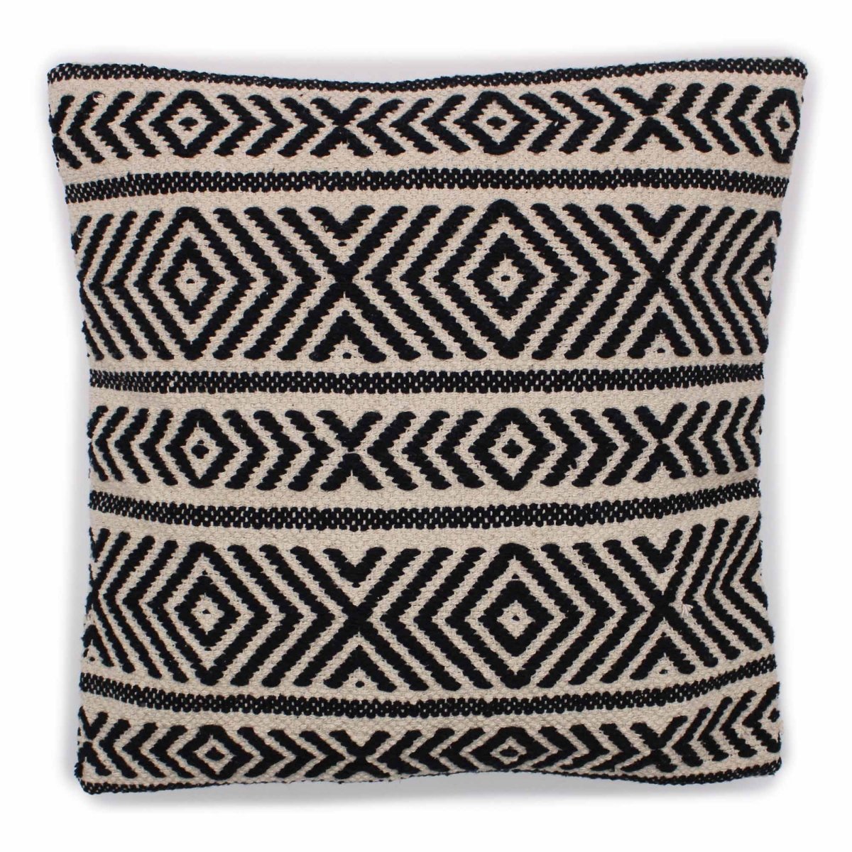 Classic Cushion Cover - Tribal Design In Black -