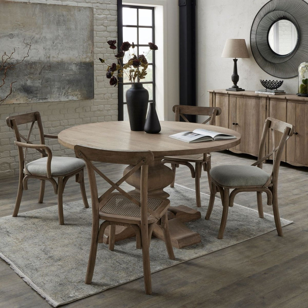 Copgrove Collection Round Pedestal Dining Table -