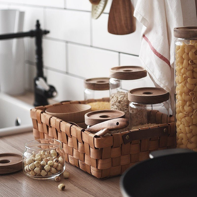 
                      
                        Cottage Bamboo Glass Jars - kitchen Storage
                      
                    