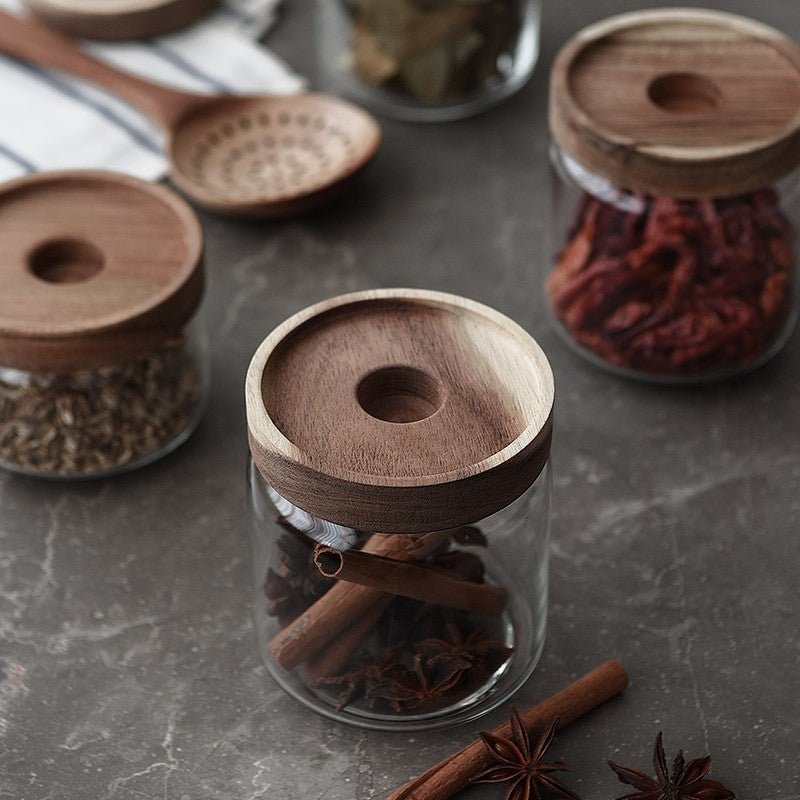 
                      
                        Cottage Bamboo Glass Jars - kitchen Storage
                      
                    