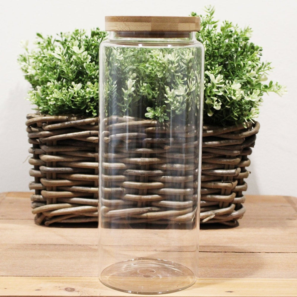 
                      
                        Cottage Bamboo Glass Jars - kitchen Storage
                      
                    