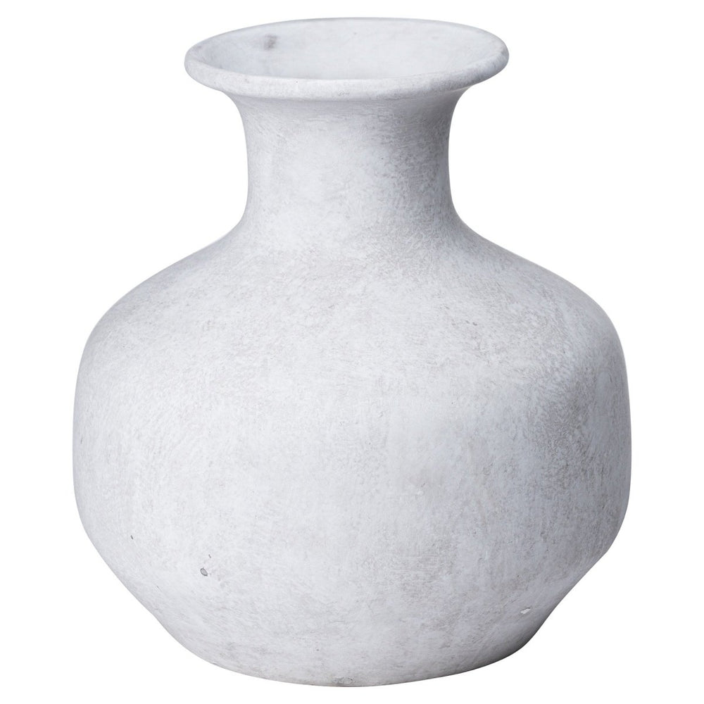 Darcy Squat Stone Vase -