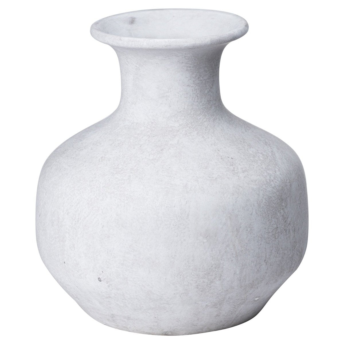 Darcy Squat Stone Vase -