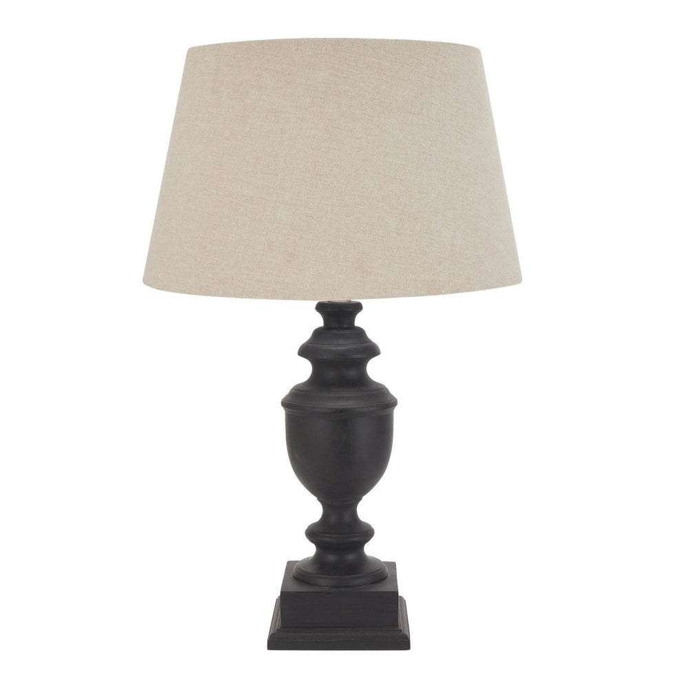 
                      
                        Delaney Collection Grey Urn Lamp With Linen Shade - Lighting
                      
                    