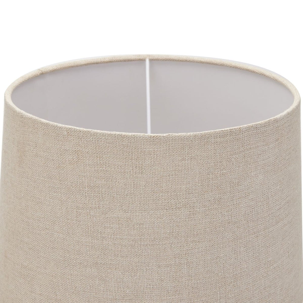 
                      
                        Delaney Grey Bead Candlestick Lamp With Linen Shade - Lighting
                      
                    