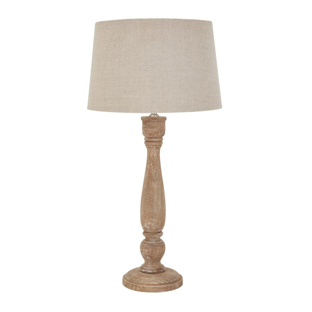 
                      
                        Delaney Natural Wash Candlestick Lamp With Linen Shade - Lighting
                      
                    