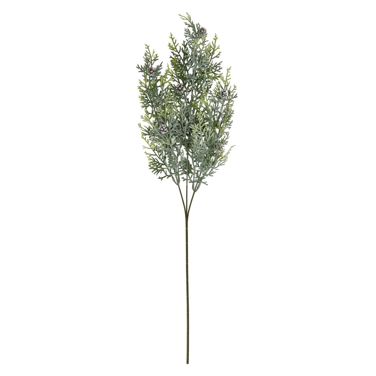 Frosted Pine Tall Stem With Pinecones - Home Accents