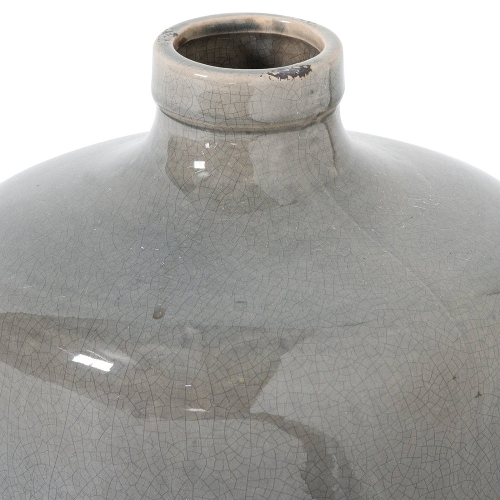 Garda Grey Glazed Chive Vase - Home Accents