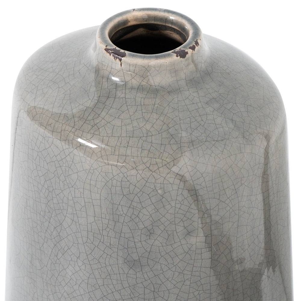 Garda Grey Glazed Liv Vase - Home Accents