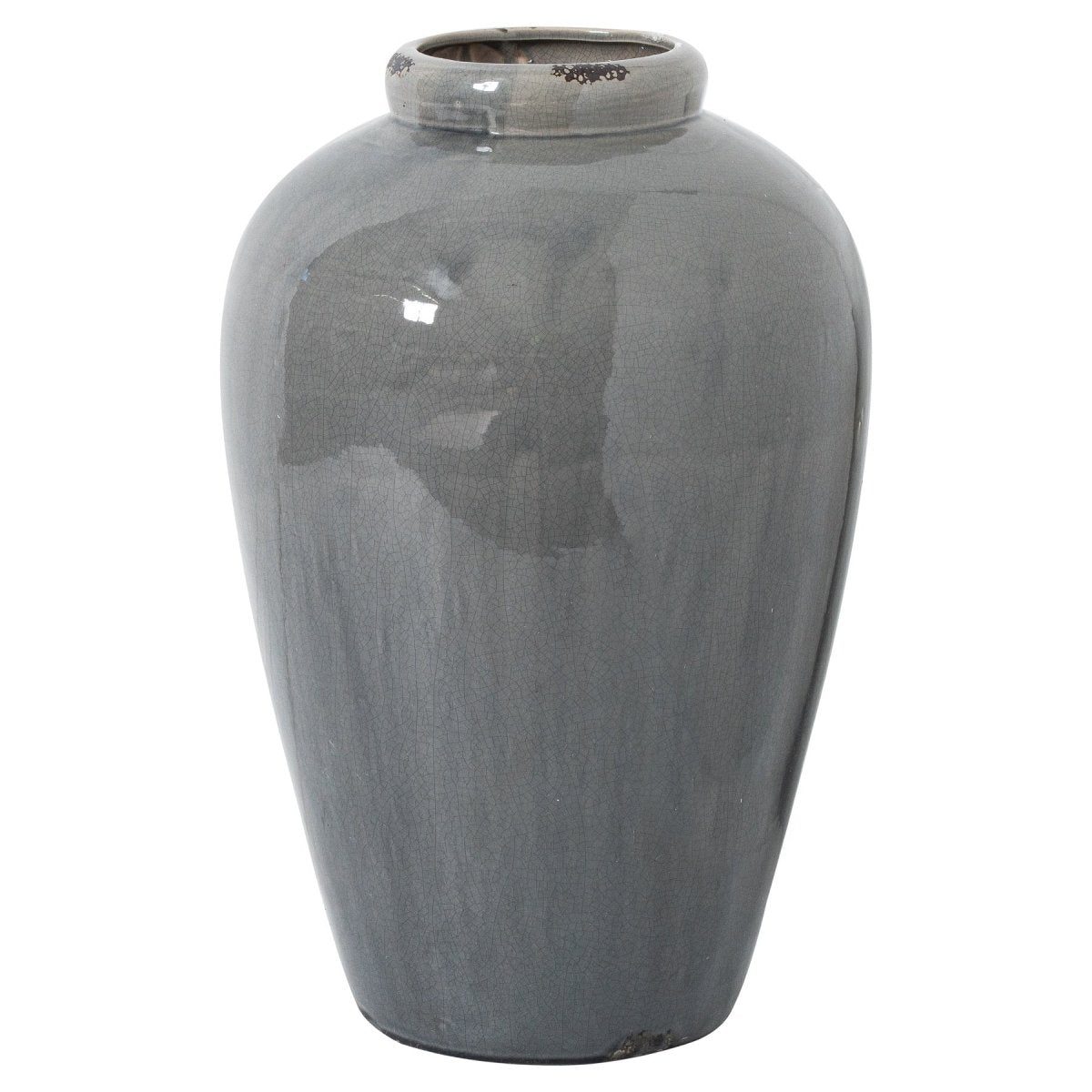 Garda Grey Glazed Tall Juniper Vase -