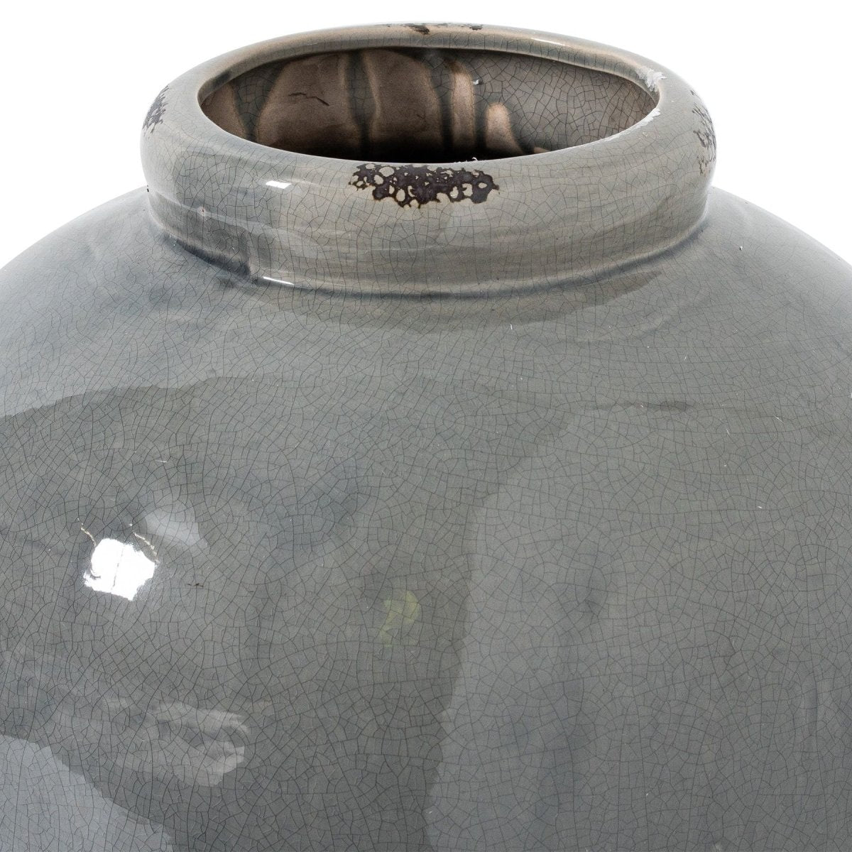 Garda Grey Glazed Tall Juniper Vase - Home Accents