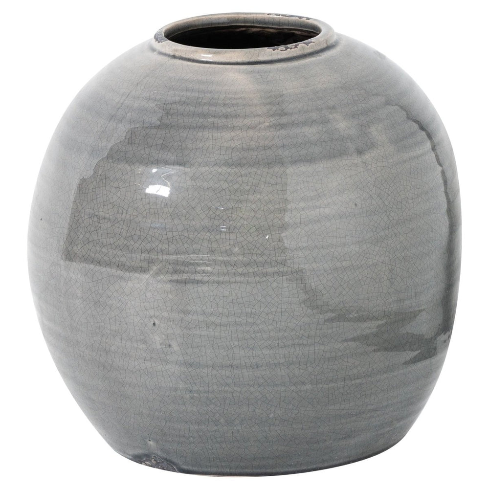 Garda Grey Glazed Tiber Vase -