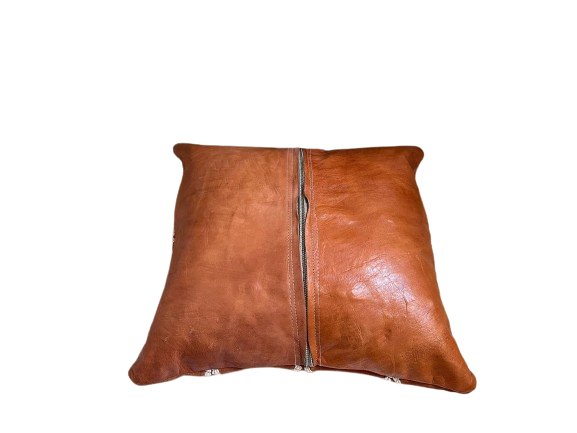 
                      
                        Genuine Leather Pillow Cover with Tessellated Pattern Stitching: Unparalleled Elegance and Comfort -
                      
                    