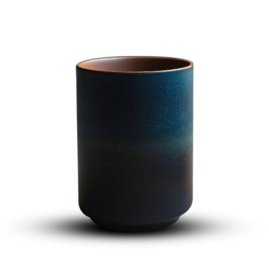 
                      
                        Gohobi Serenity: Japanese Style Blue Teacup in Ceramic Stoneware -
                      
                    