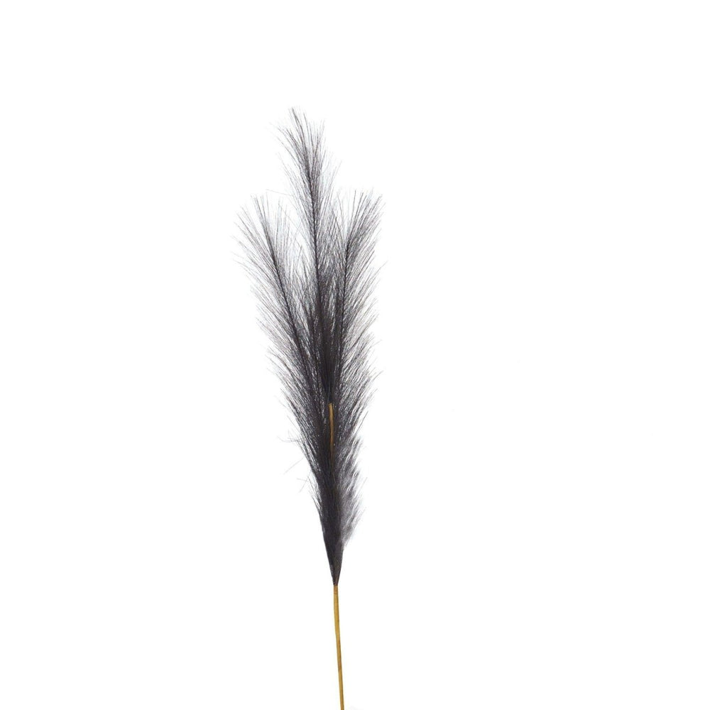 Grey Faux Pampas Grass Stem -