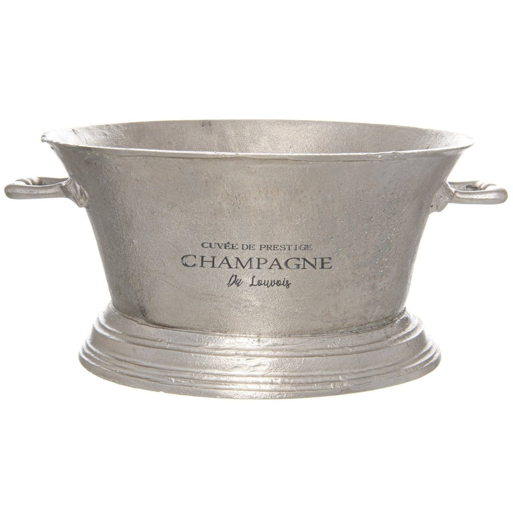 Large Antique Pewter Champagne Cooler -