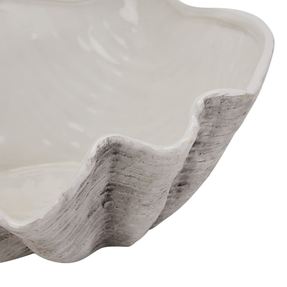 
                      
                        Large Ceramic Adele Shell Bowl -
                      
                    